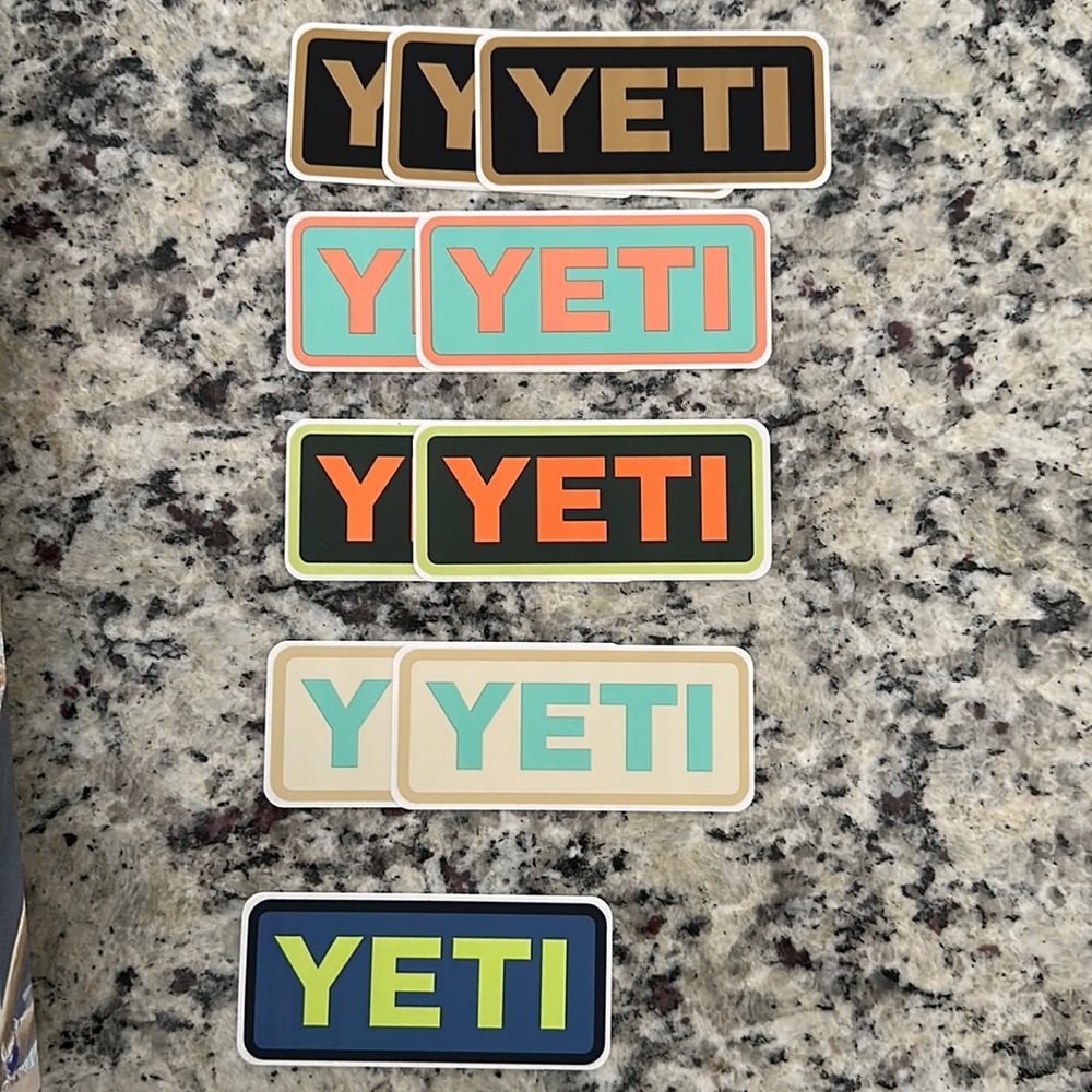 Yeti stickers